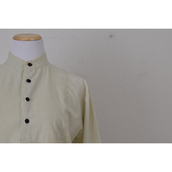 Vintage 80s All Cotton Tunic Blouse | size M - Picture 5 of 10